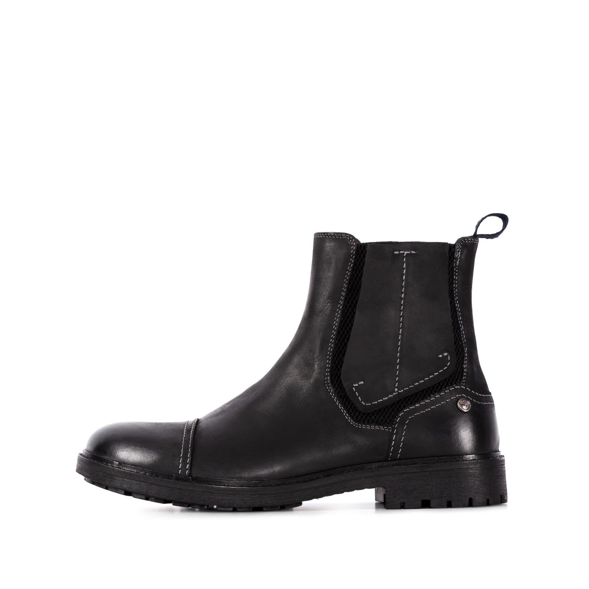MENS FORGE BLACK HEAVY CHELSEA BOOT